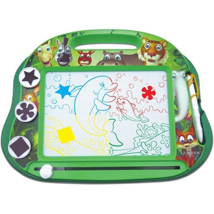Planche à Dessin Magnétique Enfant – 4 Couleurs Effaçables, Jouet Éducatif 2-7 Ans – Idéal Voyage, Maison - 4
