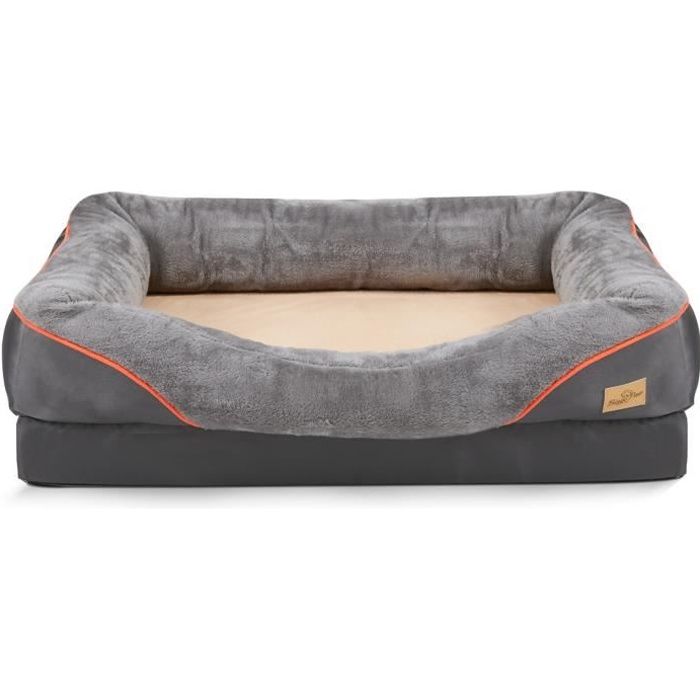 Meilleurs prix pour BingoPaw Panier Chien XXL Lit pour Chien Grande Taille Coussin pour Chien Déhoussable Orthopétique 97 x 72 x 30 cm