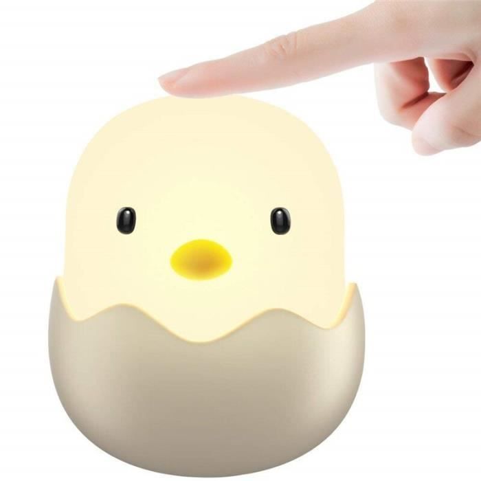 Led Veilleuse Oeuf Poussin Forme Nuit Lampe Doux Dessin Anime Bebe Pepiniere Chambre Rechargeable Lampe Pour Enfants Cad Es3776 Cdiscount Puericulture Eveil Bebe