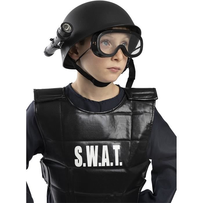 Casque SWAT pour déguisement enfant - Noir - FUNIDELIA - Cdiscount Jeux -  Jouets