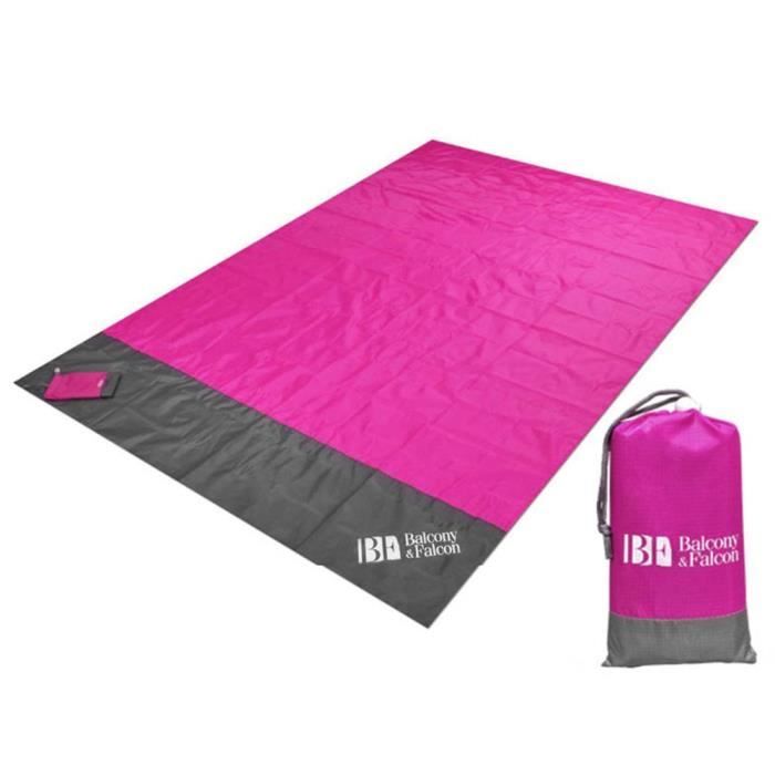 Tapis De Plage Géant Anti-sable 230x200 Cm – Léger, Imperméable Et Super Pratique Pour La Plage, Le Camping Ou Le Pique-nique !