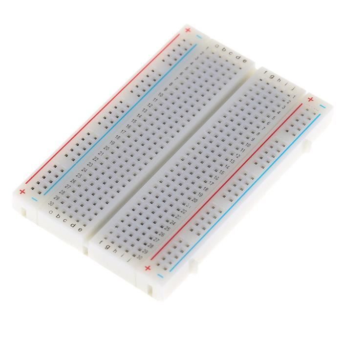 Planche à pain pour Circuit électronique dassemblage de Circuit électronique support de planche à pain 400 trous de carte de circuit imprimé planche à pain sans soudure 