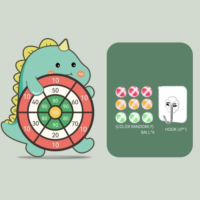 YARNOW – Jeu De Balle Ventouse Interactive, Attraper Et Lancer, Pour Enfants, Extérieur, Couleurs Aléatoires, 18,5 Cm