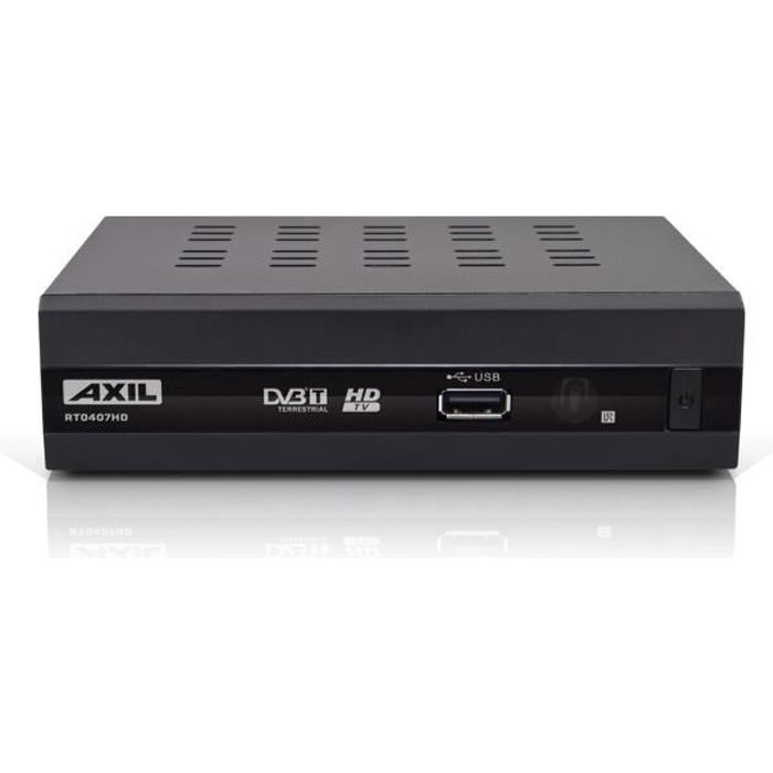 Décodeur TNT HD AXIL RT407 tuner TNT DVB-T multimédia avec port USB