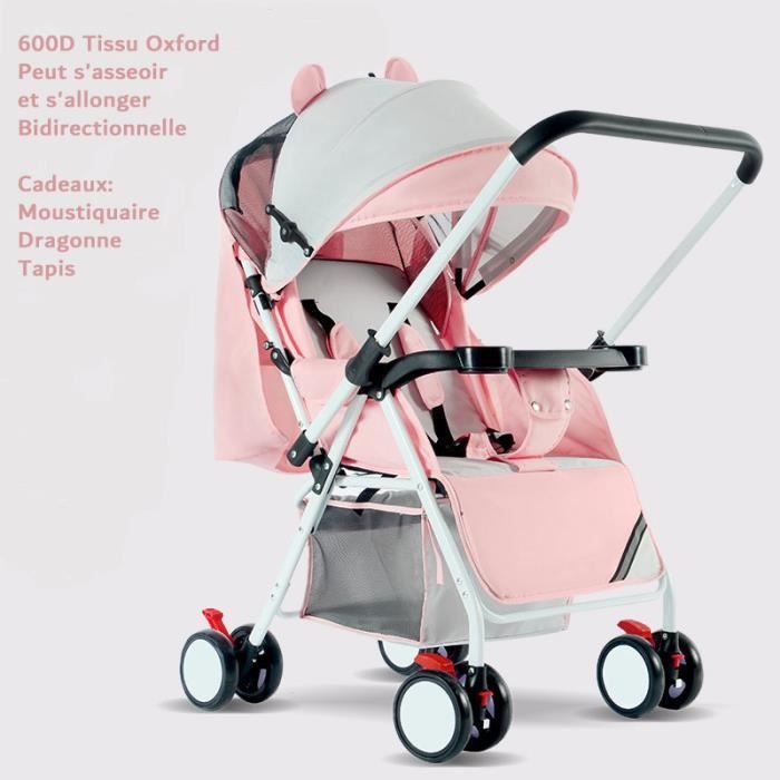 Poussette Canne Bébé Pliable Inclinable légère Compacte de Voyage Pour Avion  Bidirectionnelle Guidon d'Assiette Rose Fumée Patchwork - Cdiscount  Puériculture & Eveil bébé