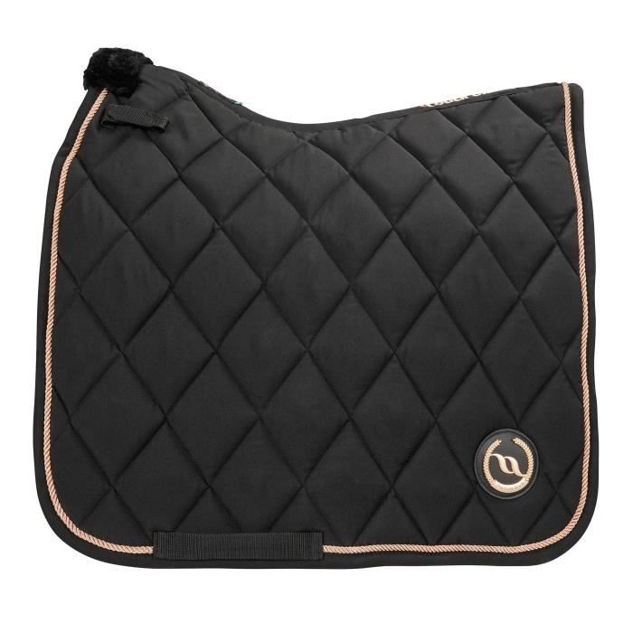 59HS 32X32Â Hilason Western Contoured Horse Saddle Pad Wool Felt Square Black