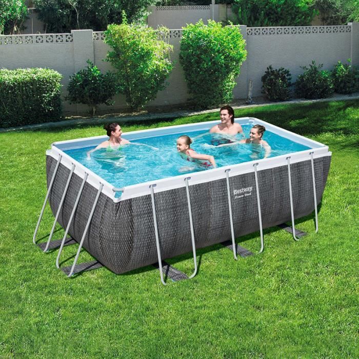 Piscine Tubulaire Bestway 4 12m X 2 01m X 1 22m Filtre Cartouche Imitation Tressee Achat Vente Piscine Piscine Tubulaire Bestway 4 Cdiscount