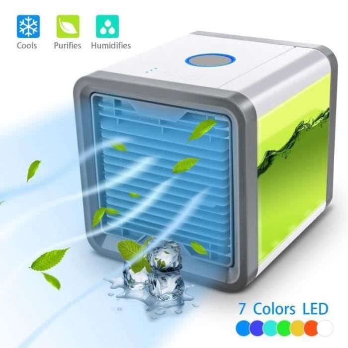 Climatiseur Portable Mignon - Mini Ventilateur Avec Réservoir D'eau 270ml, 3 Vitesses, Idéal Pour Bureau Et Extérieur - 6