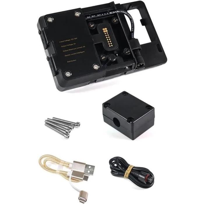 Support GPS/Téléphone Pour Moto BMW R850/1150 RT - Fixation Métal Noir, Installation Simple