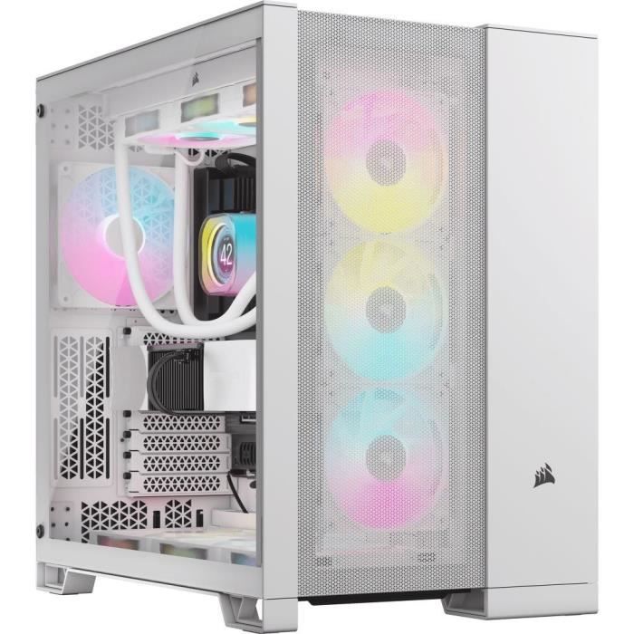 Boîtier PC - CORSAIR - 6500D AIRFLOW Mid-Tower Dual Chamber PC Case - White