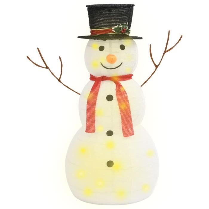 Figurine Lumineuse Bonhomme De Neige S LED Acrylique
