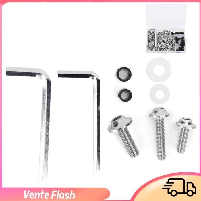 GOTOTOP Kit de boulons ATV 25 pièces ATV garde-boue boulon vis écrou