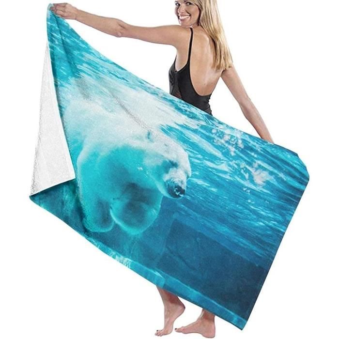 Serviette De Plage NYIXIA 80x130cm - Microfibre Légère, Séchage Rapide