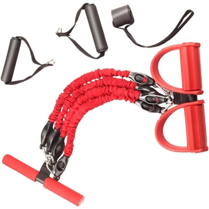 Bande De Résistance à 6 Tubes, Corde De Tension Multifonction, Bandes De Fitness, Extracteur De Pédale Bande De Résistance à 6 Tubes, Corde De Tension Multifonction, Bandes De Fitness, Extracteur De Pédale