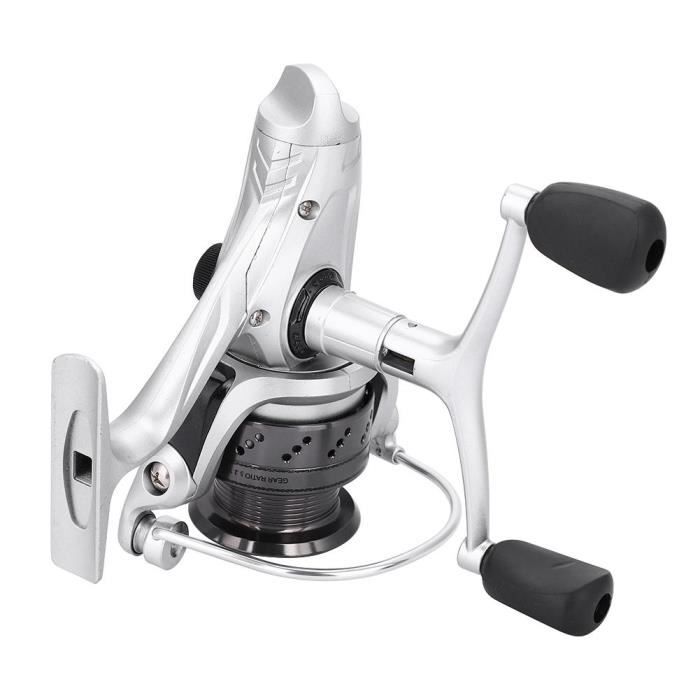 OLYSPM Moulinet De Pêche Carpe – Poignée Interchangeable CNC, Rapport 4,7:1 à 5,2:1, Frein Max 10 Kg, Eau Douce/salée