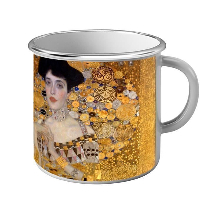 Mug Métal Tasse Peinture Gustav Klimt Portrait d'Adèle Bloch Bauer I Art  Vintage Original Or Doré - Achat / Vente bol - Cdiscount