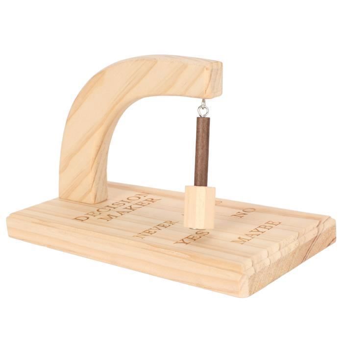 Décideur magnétique en bois - Pendule de Décision - Chêne - 13x20x10 cm - 1 ensemble