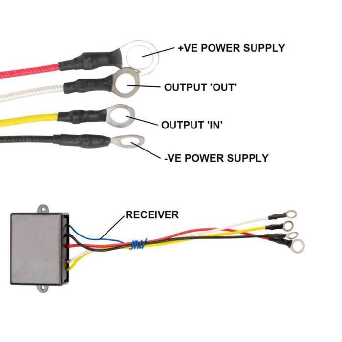 Kit émetteur-récepteur de télécommande sans fil pour treuil électrique 12V pour camion ATV SUV