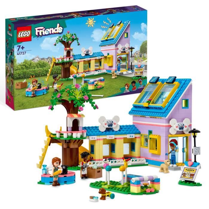 LEGO® Friends 41727 Le Centre de Sauvetage Canin, Jouet Vétérinaire, avec Mini-poupées