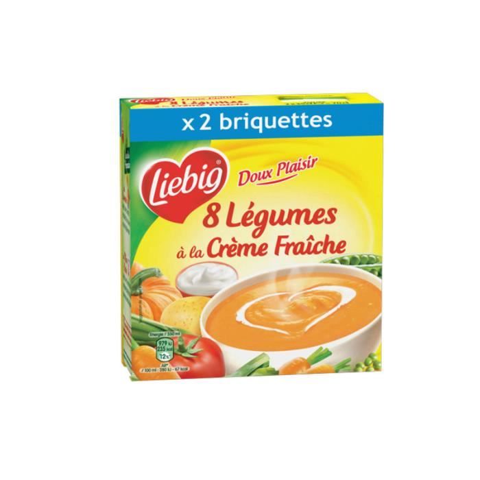 Liebig Soupe Aux 8 Legumes Et A La Creme Fraiche 2x35cl Cdiscount Au Quotidien