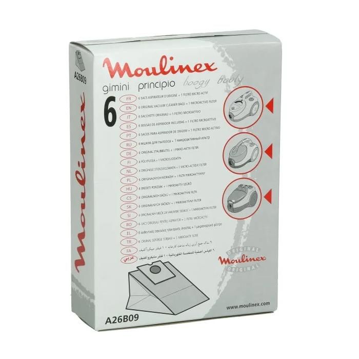 Sacs Aspirateur Moulinex 3665392536727 – Sacs pour Gimini/Boogy/Principio - vue 3