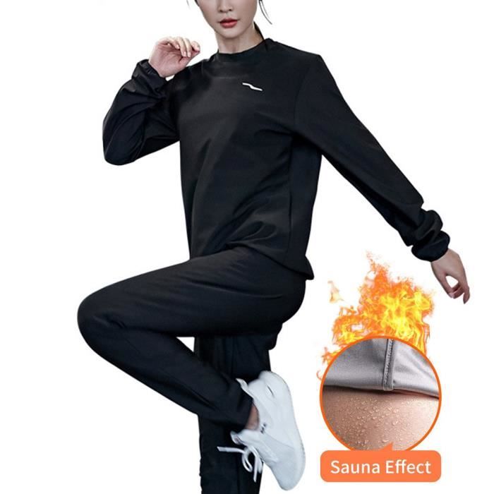 Combinaison de Sudation Femme - SURENHAP - Fitness Sauna Suit - Noir -  Perte de Poids Gym Workout Noir - Cdiscount Sport