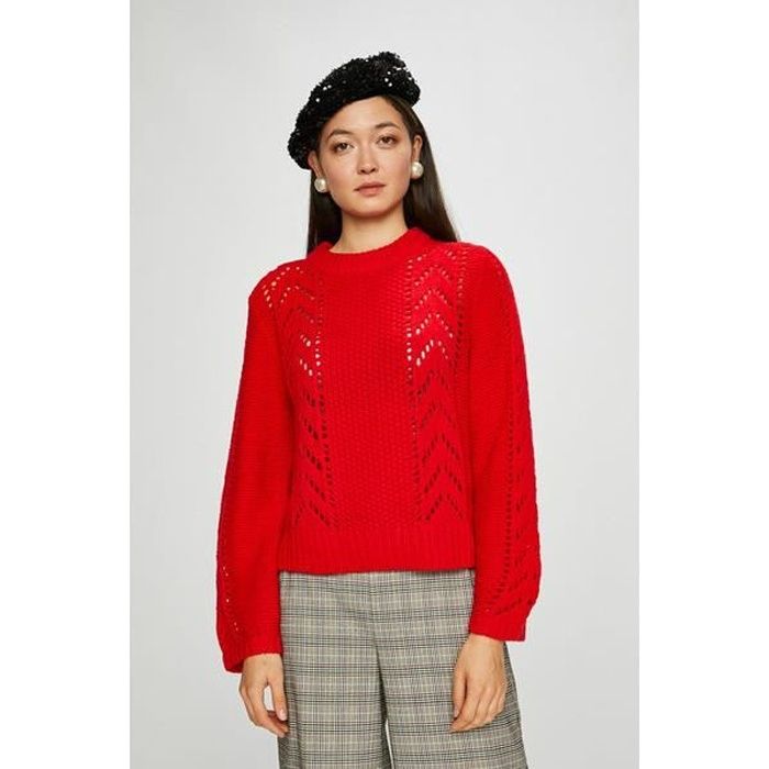 Pull Levis Rouge pour Femmes. 56287 0001 Rouge Rouge Cdiscount Pret a Porter