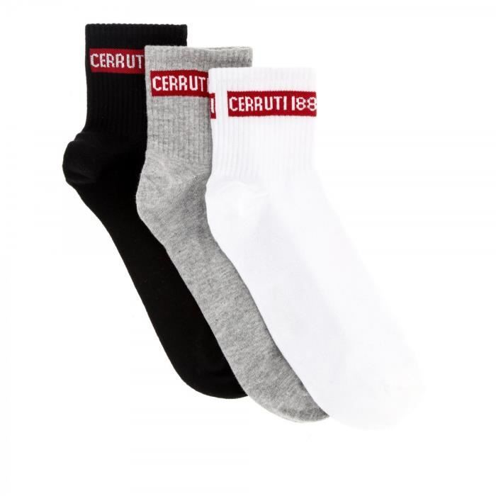 Lot de 3 paires de chaussettes montantes Cerruti 1881 Tennis