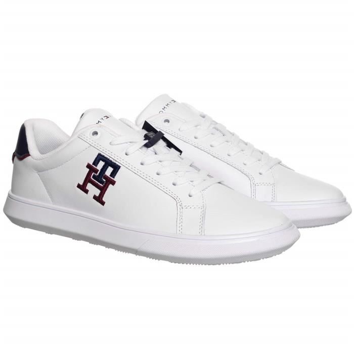 chaussure blanche tommy hilfiger