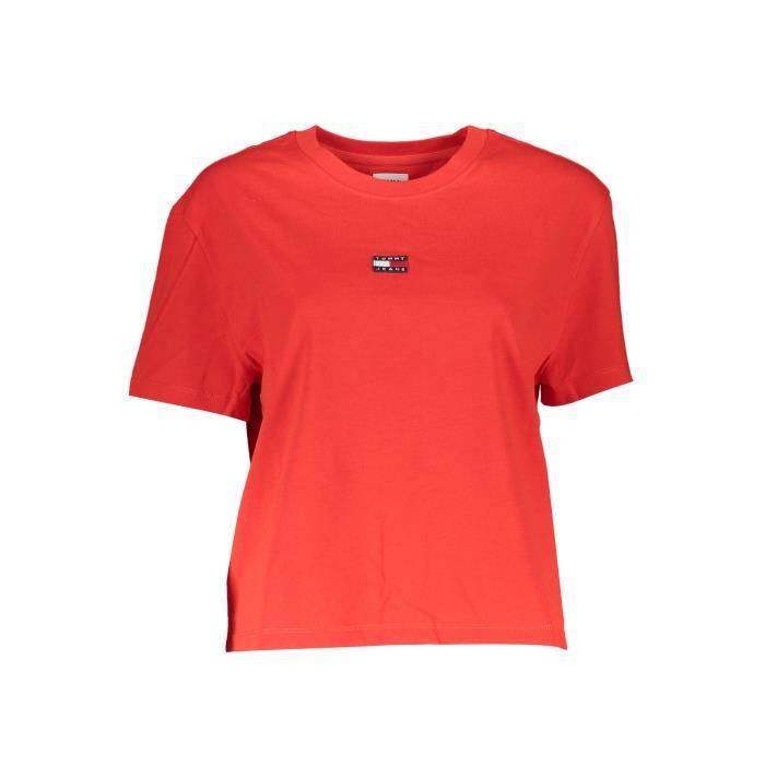 TOMMY HILFIGER T shirt Femme Rouge Textile SF18690