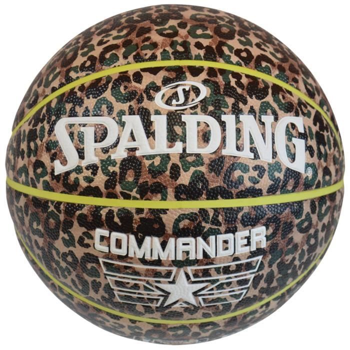 Ballon de basket - SPALDING - Commander In-Out - Mixte - Jaune - Extérieur Ballon de basket - SPALDING - Commander In-Out - Mixte - Jaune - Extérieur