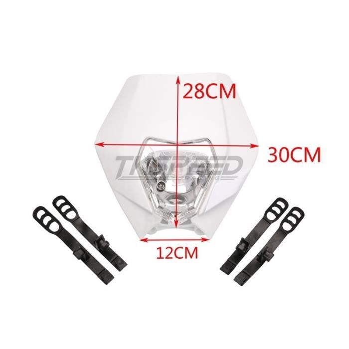 Plaque Phare Moto Homyl - Pour Yamaha, Noir | Support De Phare LED