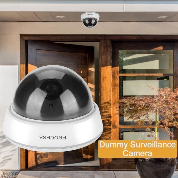 Lot De 2 Housses De Protection Caméra Surveillance Extérieure - Bouclier ABS Blanc Anti-Pluie Soleil Poussière Pour Caméra Bullet Et Dome