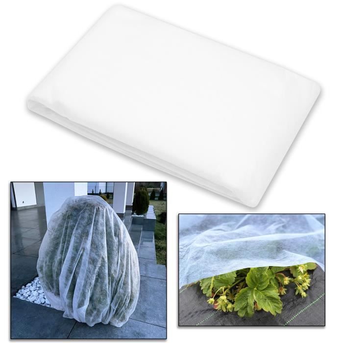Toison De Protection Hivernale SPRINGOS Polypropylène Blanc 1,6 X 50 M 70 G/m²