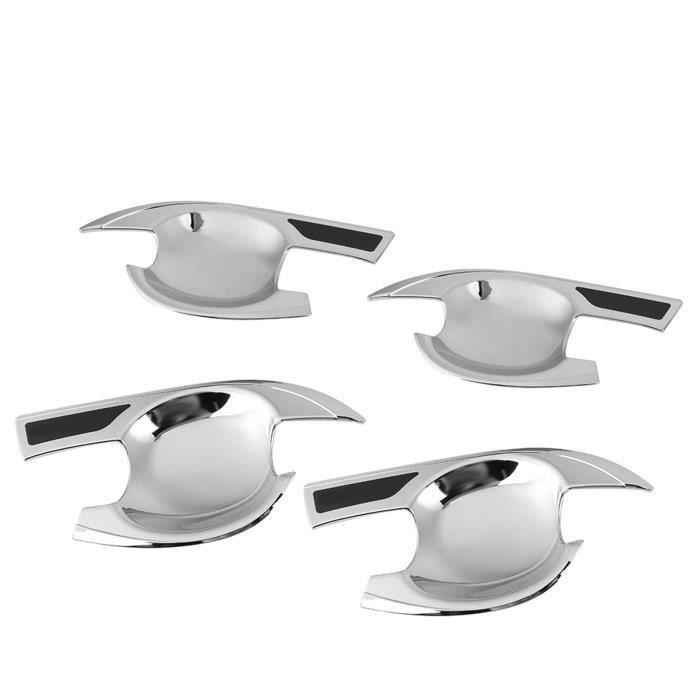 8 Pièces Garnitures Poignées Porte ABS Chrome Pour Transporter T5 T6 Van 2003-2015 - Noir Brillant