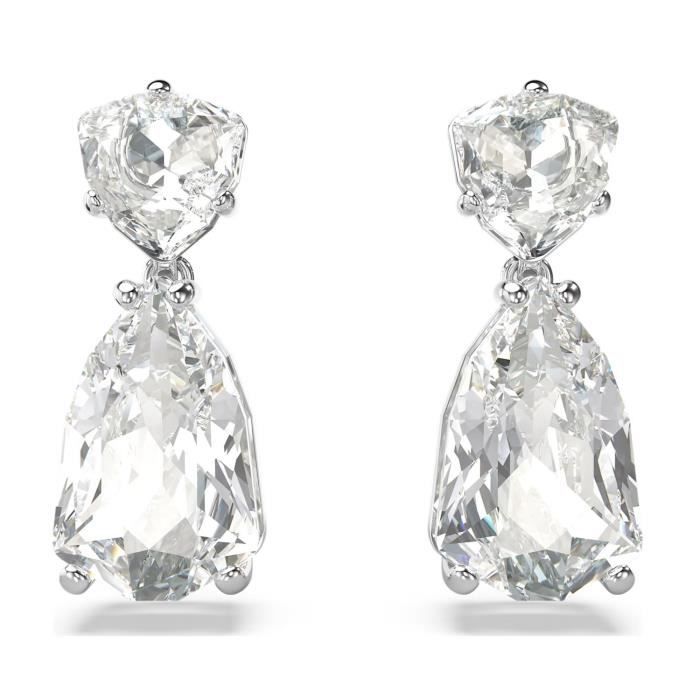 Boucles d'oreilles femme - Swarovski - Pendants d'oreilles Swarovski Mesmera - Couleur de la matière:Blanc