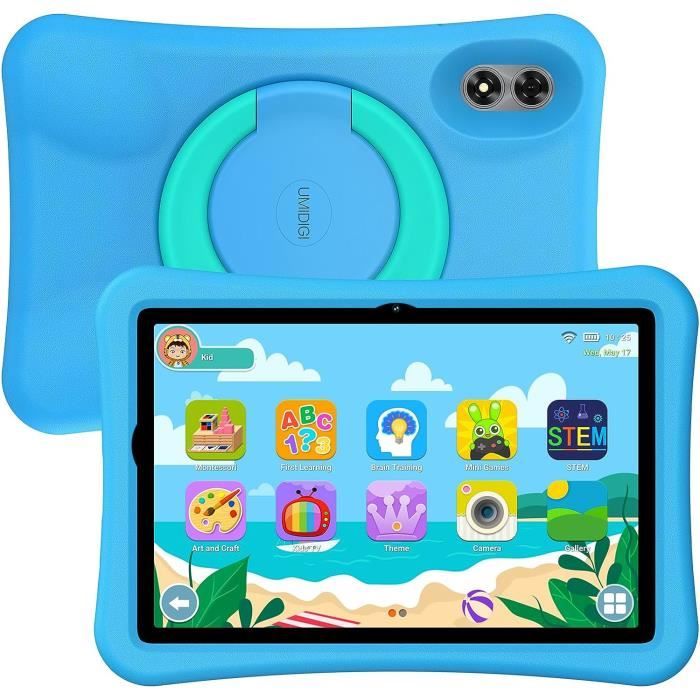 Tablette Pour Enfants 10.1Pouces Android 13, G1 Tab Kids Tablette