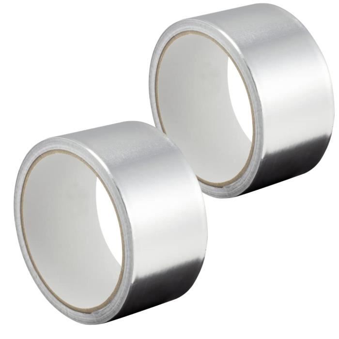 Ruban Adhésif Aluminium Et Fibre De Verre - 5 Mètres - Pour étanchéité Et Isolation Thermique