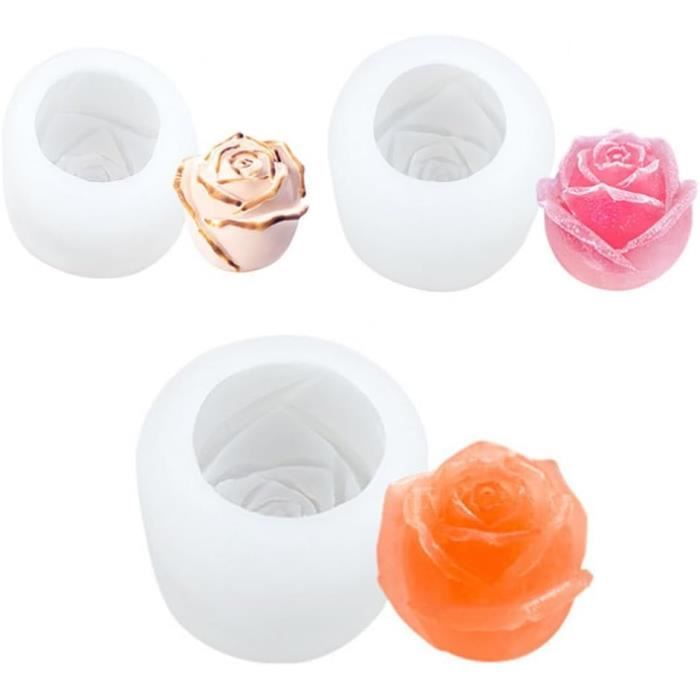 Lot De 3 Moules En Silicone Formes érable & Fleurs - Pour Résine époxy | Neuf