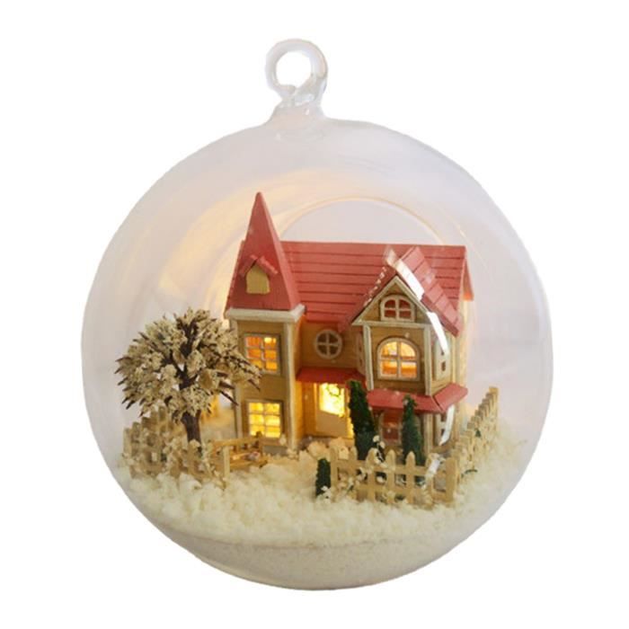 Lutin De Noël Accessoires 21 Pièces Kit Porte Lutin de Noël Ensemble Maison Miniature Décoration