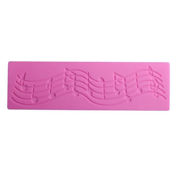 1 Pc Gateau Moule Silicone Note De Musique Dentelle Forme Creative De Cuisson A Chocolat Moule A Gateau Moule De Patisserie Cdiscount Maison