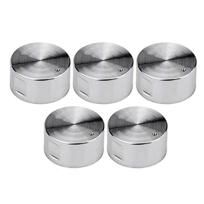 Lot De 6 Boutons De Rechange Pour Barbecue à Gaz - Diamètre 5,7 Cm, Poignée Antidérapante, Compatible Tige En D