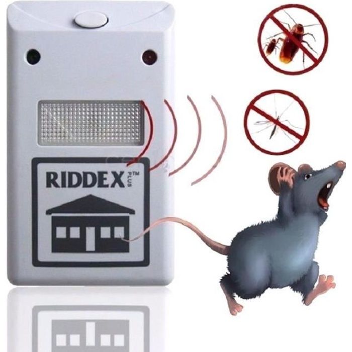 Répulsif Ultrason Anti Rats Souris Dispositif RIDDEX Plus Anti-Rongeurs Anti-nuisibles  Moustique Insecte Eu Plug Répulsif Ultrason - Cdiscount Jardin