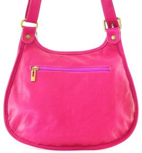 Sac à bandoulière Femmes couleur rose synthétique doux rectangle en