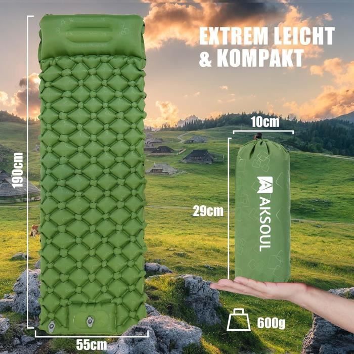 Matelas gonflables de camping ultra légers