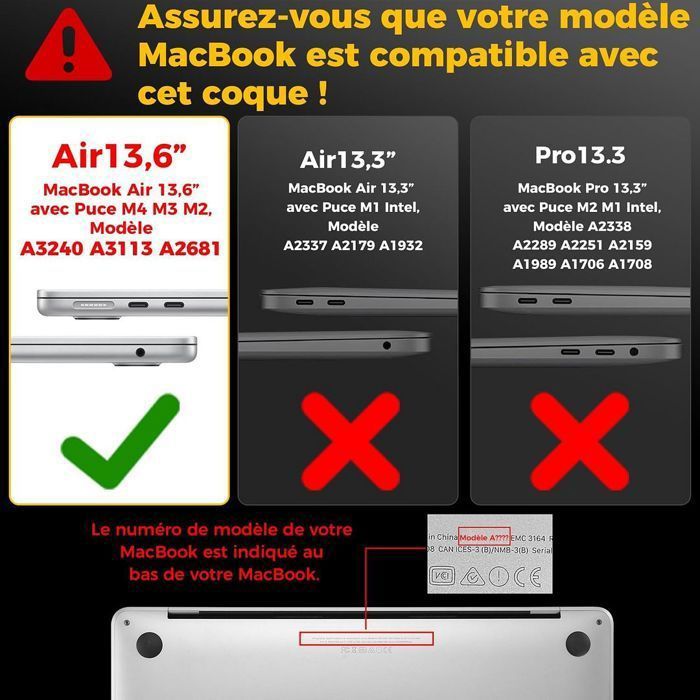 Vitre LCD Avec Logo Apple Neuf - Pour MacBook Air/Pro 12 13 15 16 Pouces