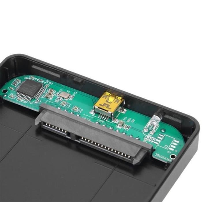 Étui Disque Dur Externe 2.5 Pouces Housse de Protection Antichoc Compatible  avec GPS SSD HDD USB Câbles Cartes SD Clé USB A246 - Cdiscount Informatique