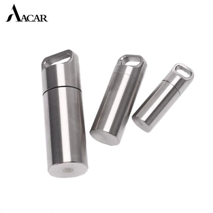 VGEBY Boîte à Pilules étanche En Aluminium – Portable, Légère, Pour Médicaments Ou Petits Accessoires Outdoor