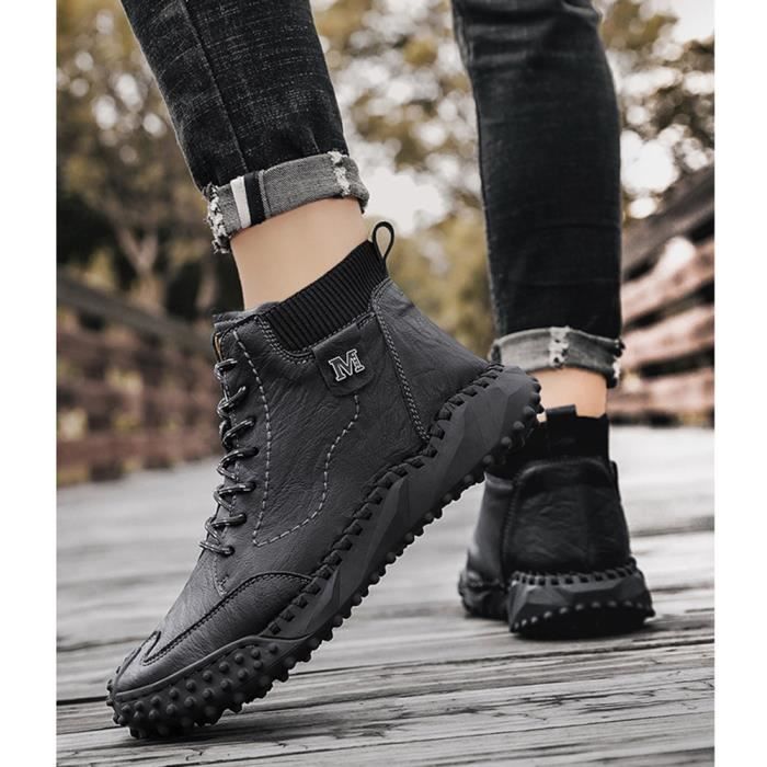 Bottine homme cheap cuir