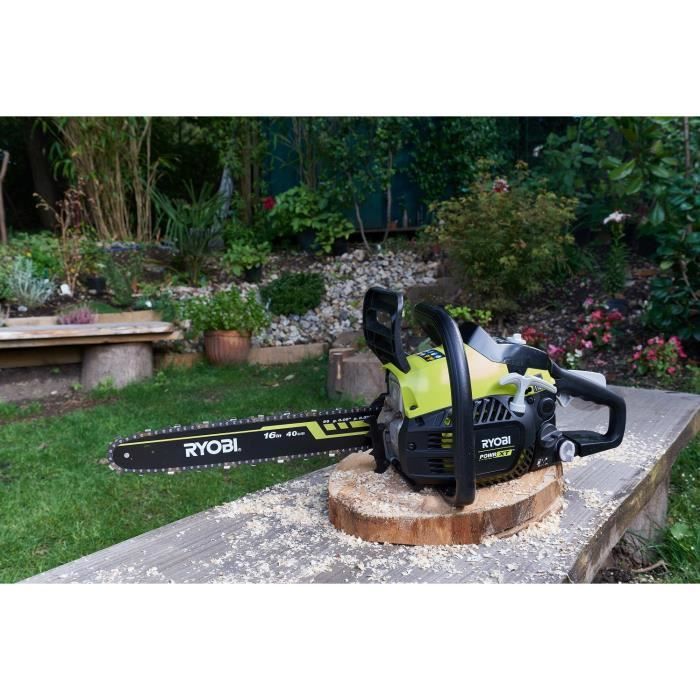 Tron onneuse thermique RYOBI 37.1 cm3 POWR XT guide 40cm RCS3840T